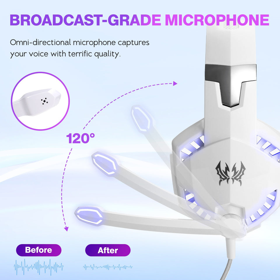Auriculares para juegos con cable G2000, montados en la cabeza, para ordenadores y deportes electrónicos.