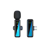 Micrófono de solapa inalámbrico para exteriores, transmisión en vivo por computadora, reducción de ruido, micrófono pequeño universal