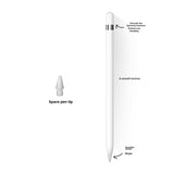Lápiz óptico para iPad compatible con lápices capacitivos de dibujo de primera y segunda generación del Apple Pencil.