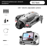 Dron YL059 GPS con control remoto, aeronave sin escobillas, función de lanzamiento, evasión de obstáculos y control de pantalla 5G.