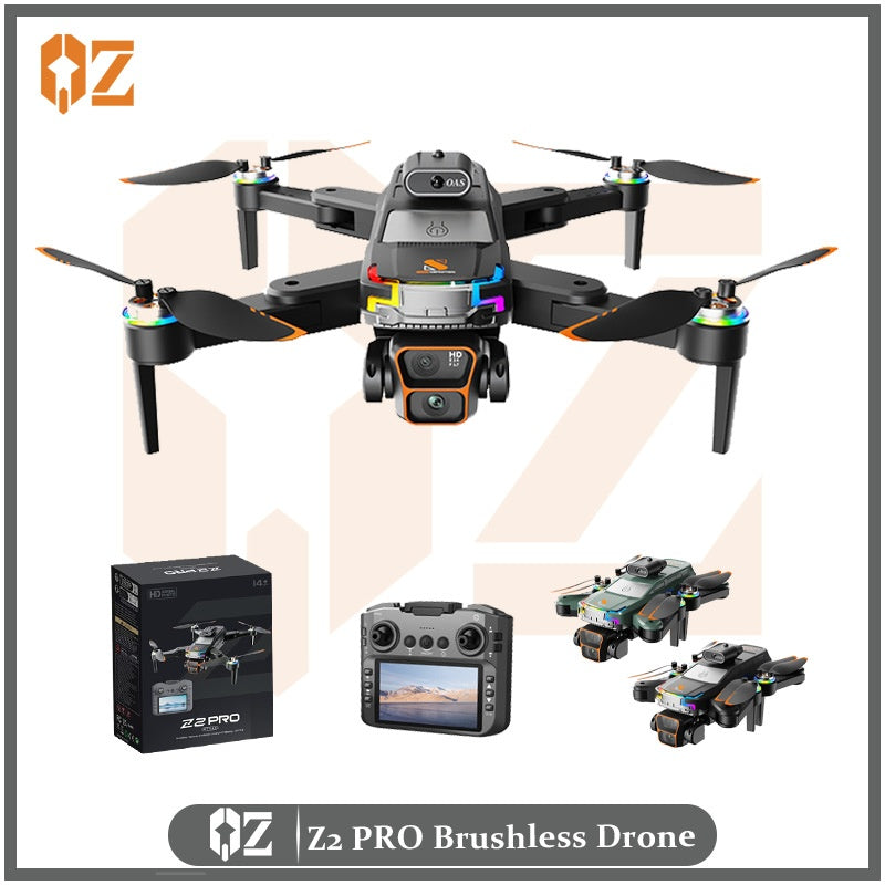 Dron Z2 PRO con control de pantalla, fotografía aérea HD con posicionamiento de flujo óptico de doble cámara y batería de larga duración.