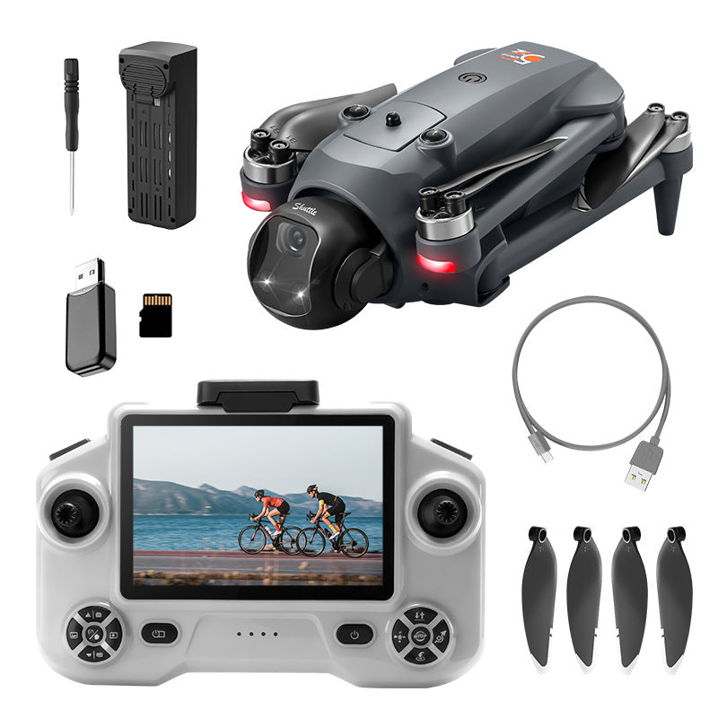Dron YL059 GPS con control remoto, aeronave sin escobillas, función de lanzamiento, evasión de obstáculos y control de pantalla 5G.