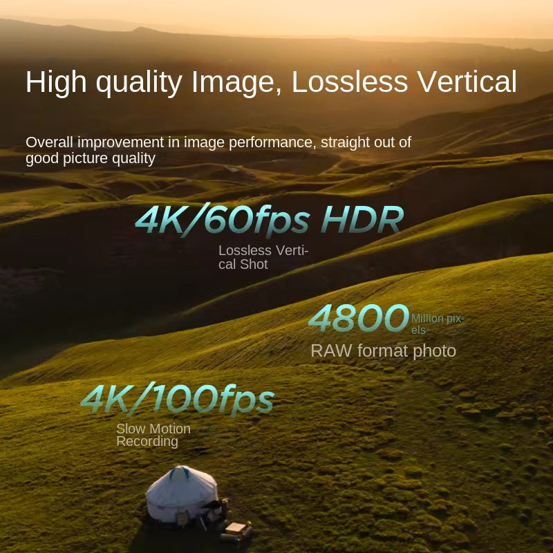 DJI Mini 4 Pro, una mini cámara aérea todo en uno de DJI, es un dron de nivel básico que realiza tomas panorámicas de forma inteligente.
