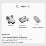 DJI Mini 4K Ultra HD Mini Drone aéreo Capitán con alcance inteligente, disparo y control remoto
