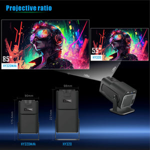 HY320 HD Projector 4K Short Focus Home Cinema Wall Projection