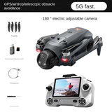 Dron YL059 GPS con control remoto, aeronave sin escobillas, función de lanzamiento, evasión de obstáculos y control de pantalla 5G.