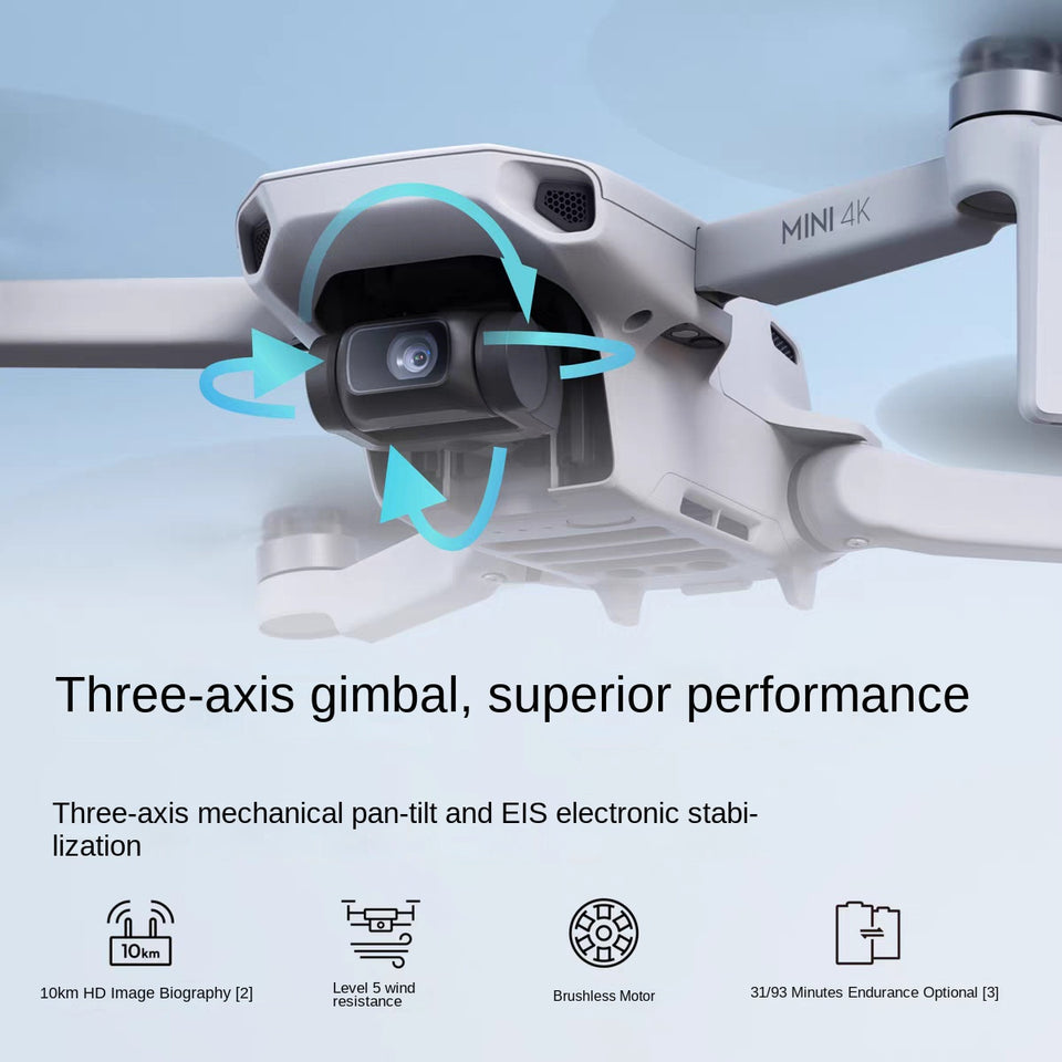 DJI Mini 4K Ultra HD Mini Drone aéreo Capitán con alcance inteligente, disparo y control remoto