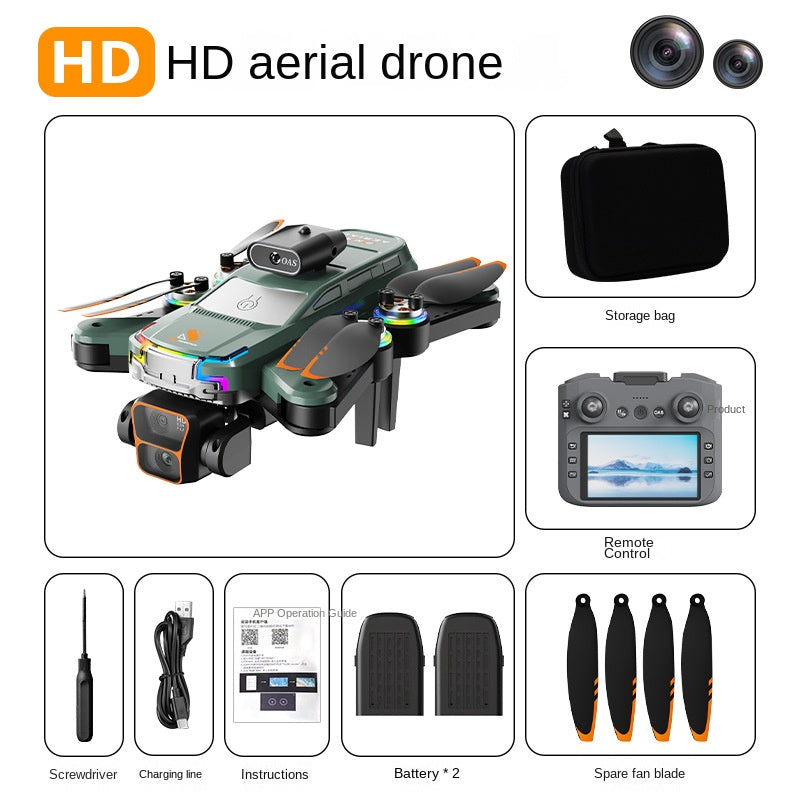 Dron Z2 PRO con control de pantalla, fotografía aérea HD con posicionamiento de flujo óptico de doble cámara y batería de larga duración.
