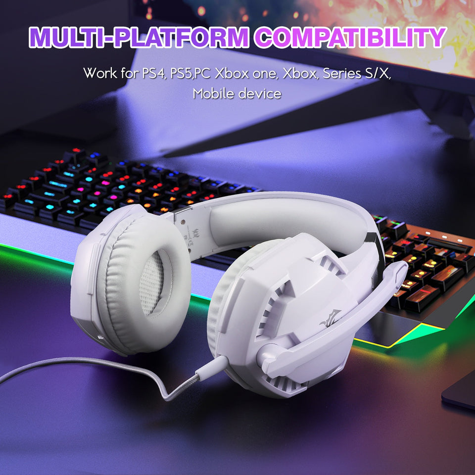 Auriculares para juegos con cable G2000, montados en la cabeza, para ordenadores y deportes electrónicos.