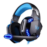 Auriculares para juegos G2000 con diadema, iluminación con cable, graves potentes, para ordenador, eSports y PS4.