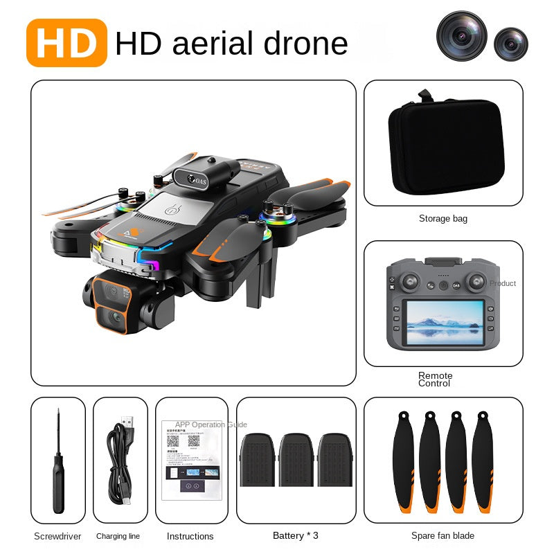 Dron Z2 PRO con control de pantalla, fotografía aérea HD con posicionamiento de flujo óptico de doble cámara y batería de larga duración.