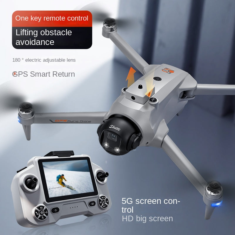 Dron YL059 GPS con control remoto, aeronave sin escobillas, función de lanzamiento, evasión de obstáculos y control de pantalla 5G.