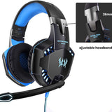 Auriculares para juegos G2000 con diadema, iluminación con cable, graves potentes, para ordenador, eSports y PS4.